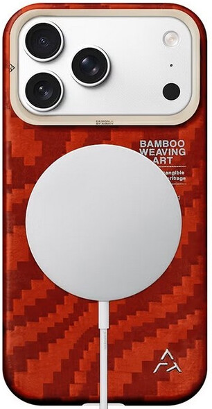 чехол arinity bamboo arinity shadow 17 pro-pro max красный 4